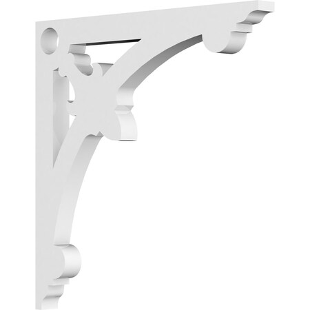 Ekena Millwork Sellek Architectural Grade PVC Bracket, 5/8"W X 8"D X 8"H BKTP01X08X08SK